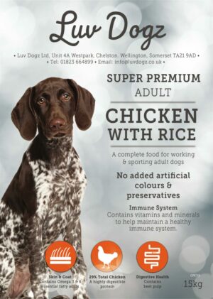 Working Super Premium Adult Chicken With Rice 15kg