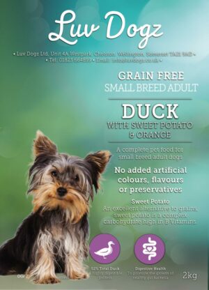 Grain Free Small Breed Adult Duck With Orange