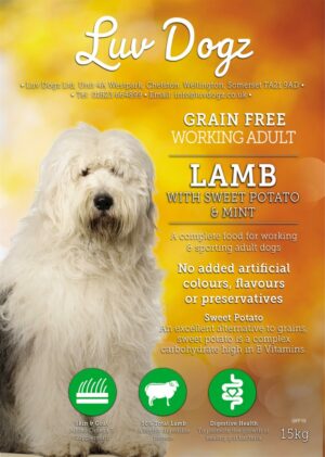 Working Grain Free Adult Lamb With Mint 15kg