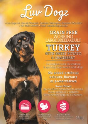 Working Grain Free Adult Large Breed Turkey With Cranberry
