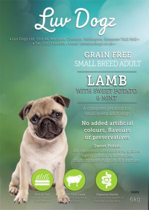 Grain Free Small Breed Adult Lamb With Mint