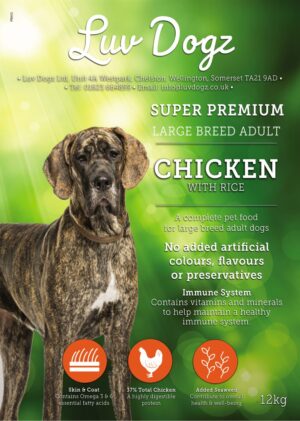 Super Premium Large Breed Adult Chicken With Rice