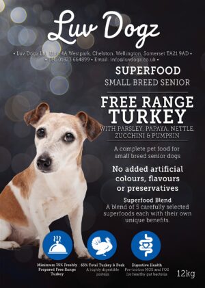 Superfood Small Breed Senior Free Range Turkey