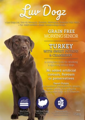 Working Grain Free Senior Turkey With Cranberry