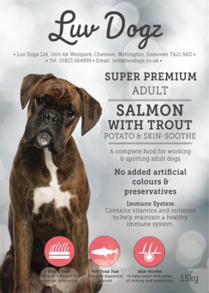 Working Super Premium Adult Salmon With Trout, Potato & Skin-Soothe 15kg