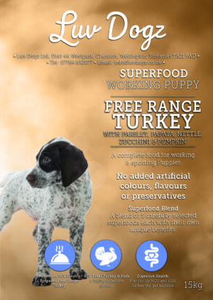 Working Superfood Puppy Free Range Turkey